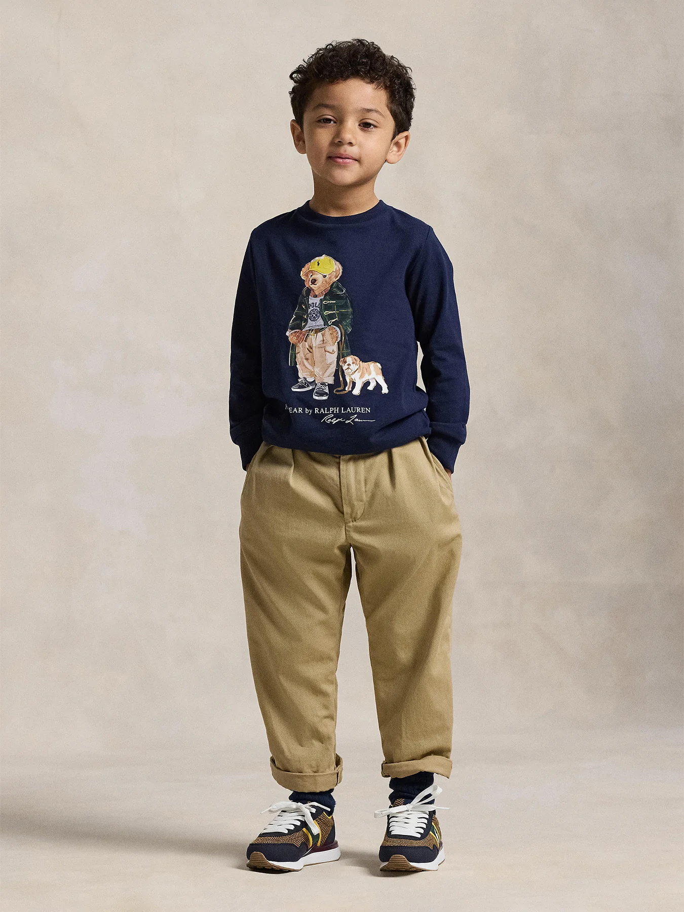 Kids’ Bear Knit Cotton T-Shirt Multi - Image 6