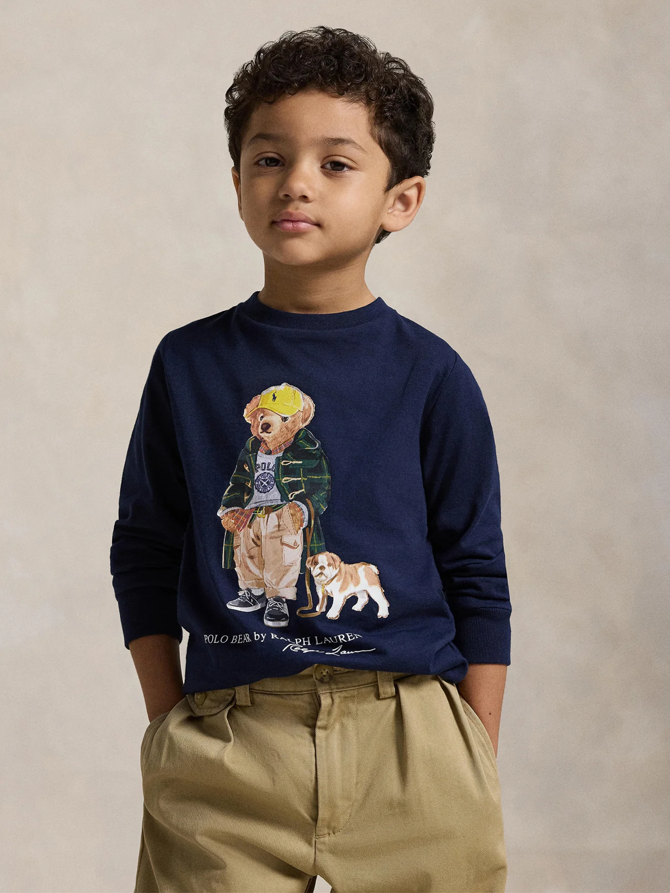 Kids’ Bear Knit Cotton T-Shirt Multi - Image 7