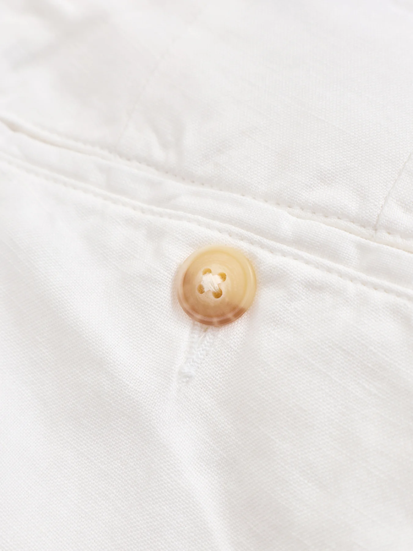 Linen Cotton Trousers White - Image 3
