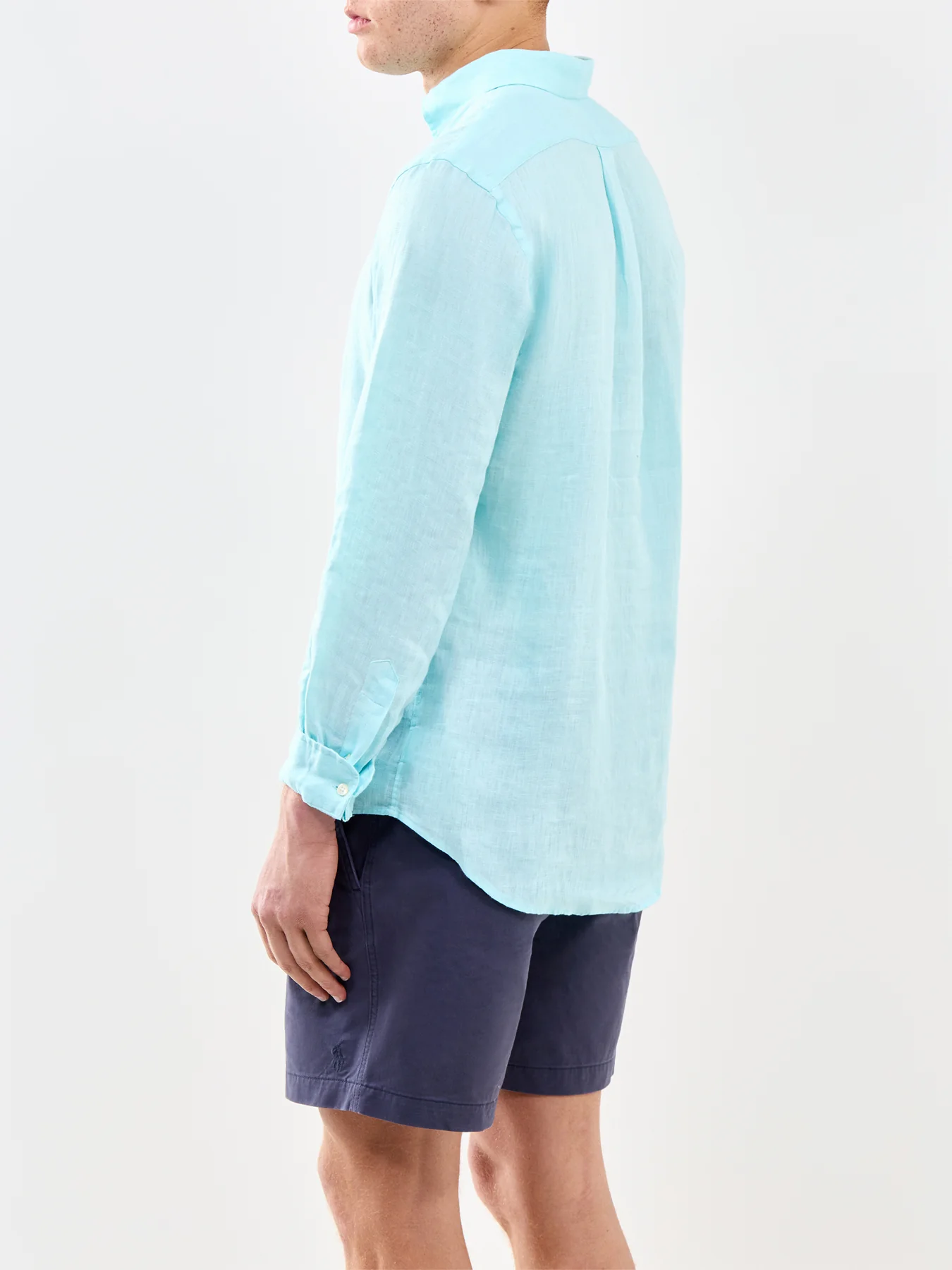 Linen Shirt Blue - Image 5