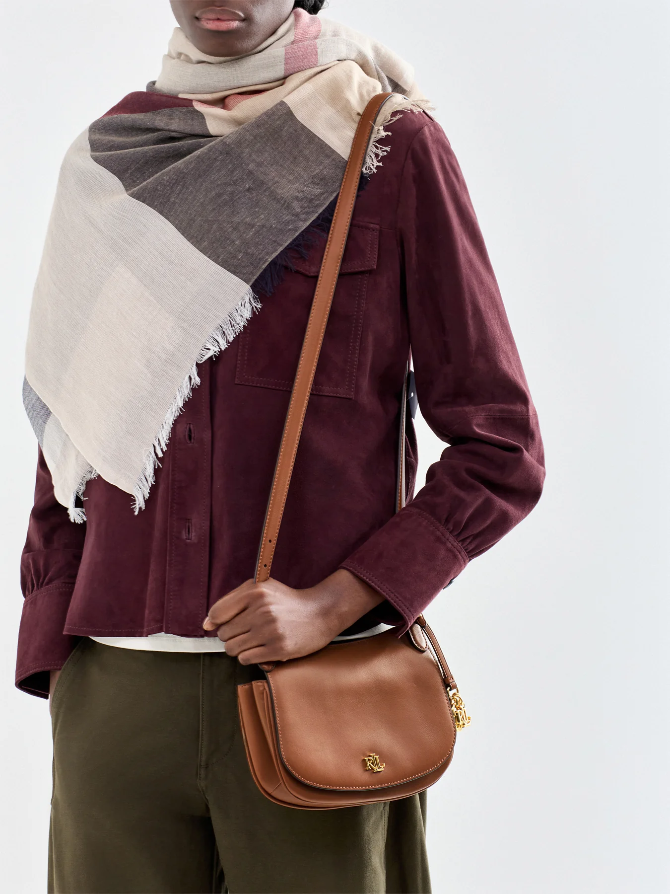 Marcy Medium Crossbody Bag Tan - Image 2