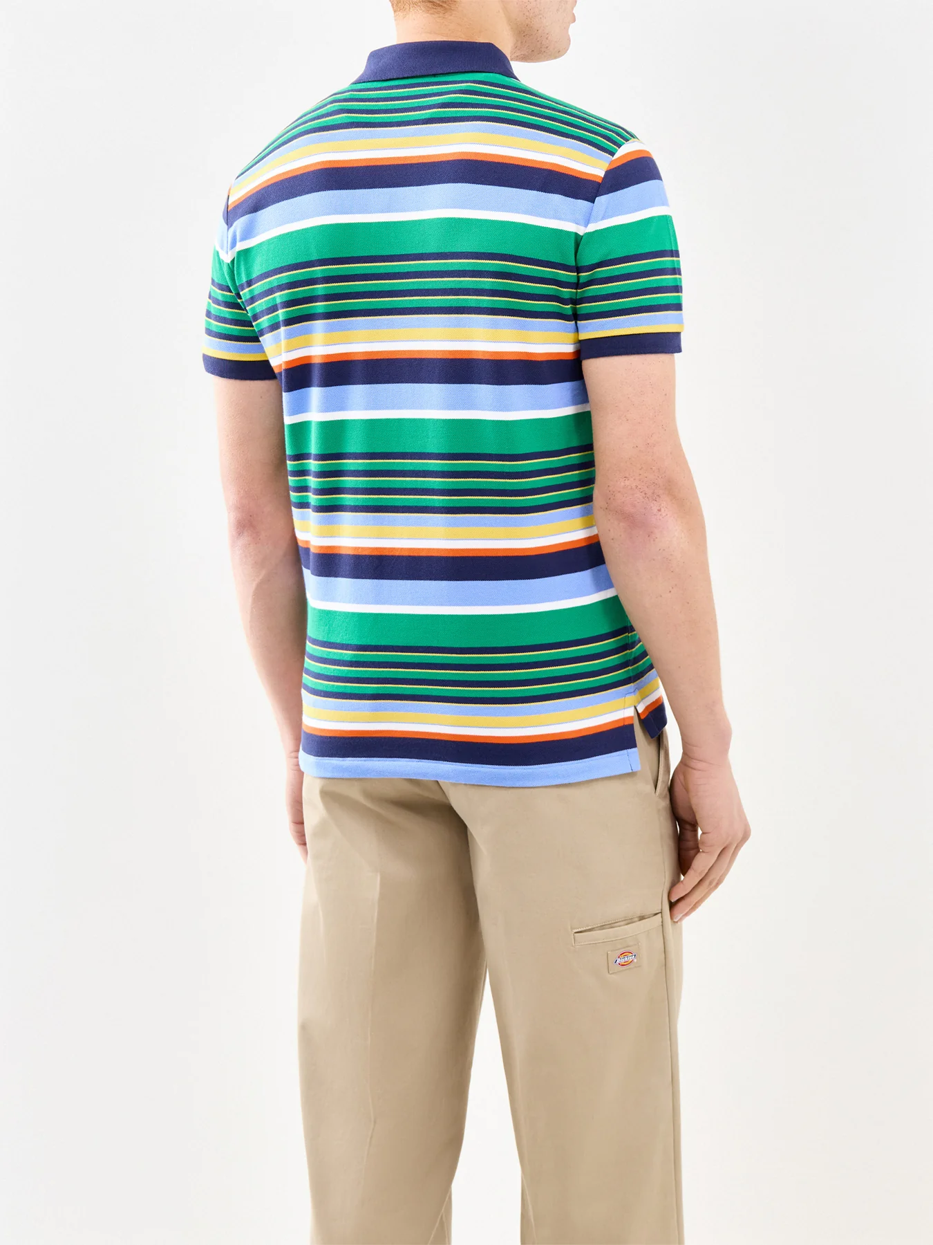Multi Stripe Polo Shirt Multi - Image 5