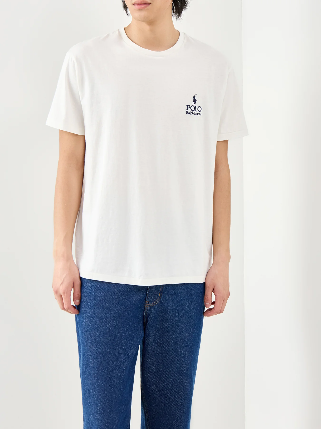 Logo Cotton T-Shirt Cream - Image 4