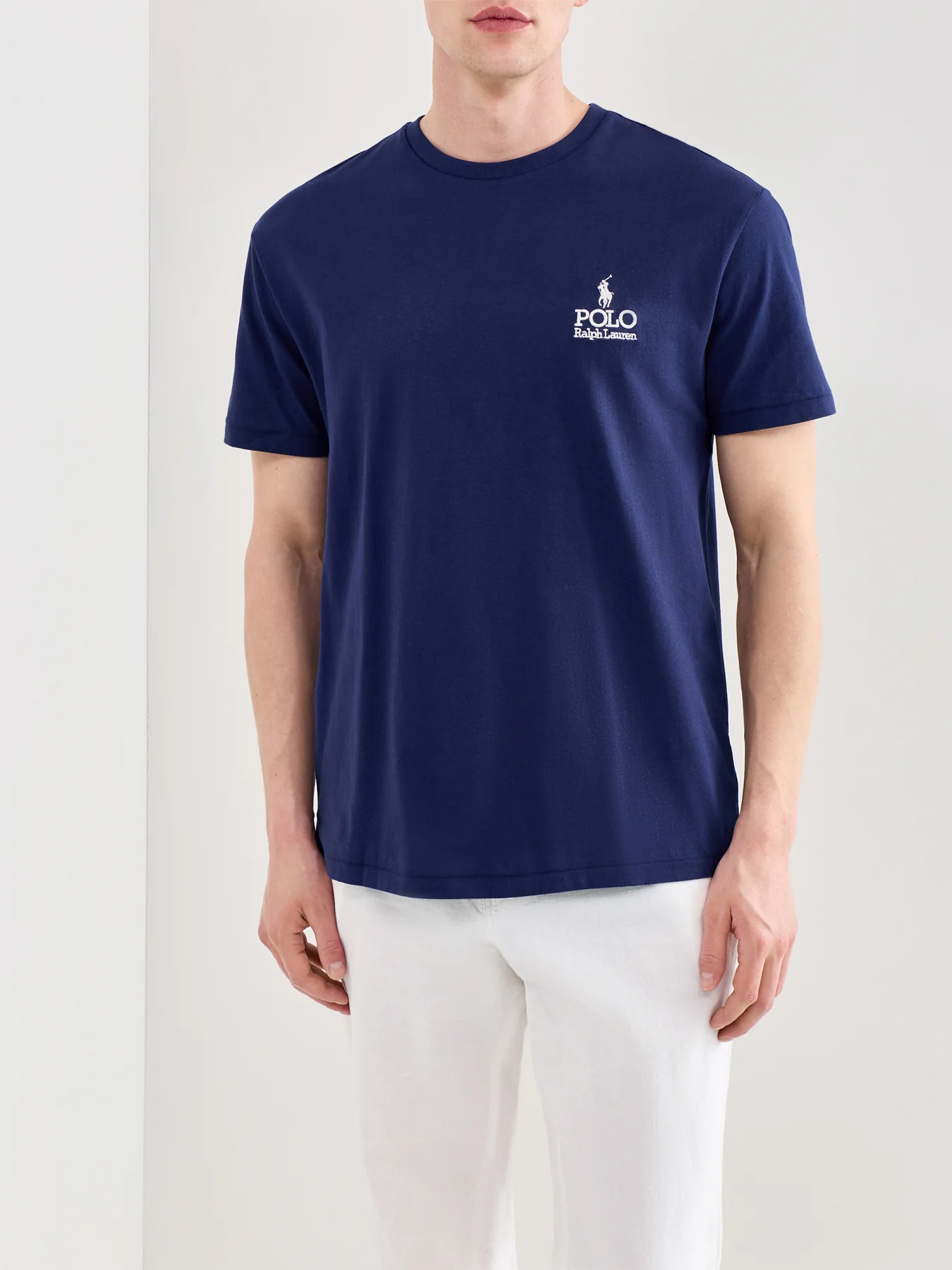 Logo Cotton T-Shirt Navy - Image 4