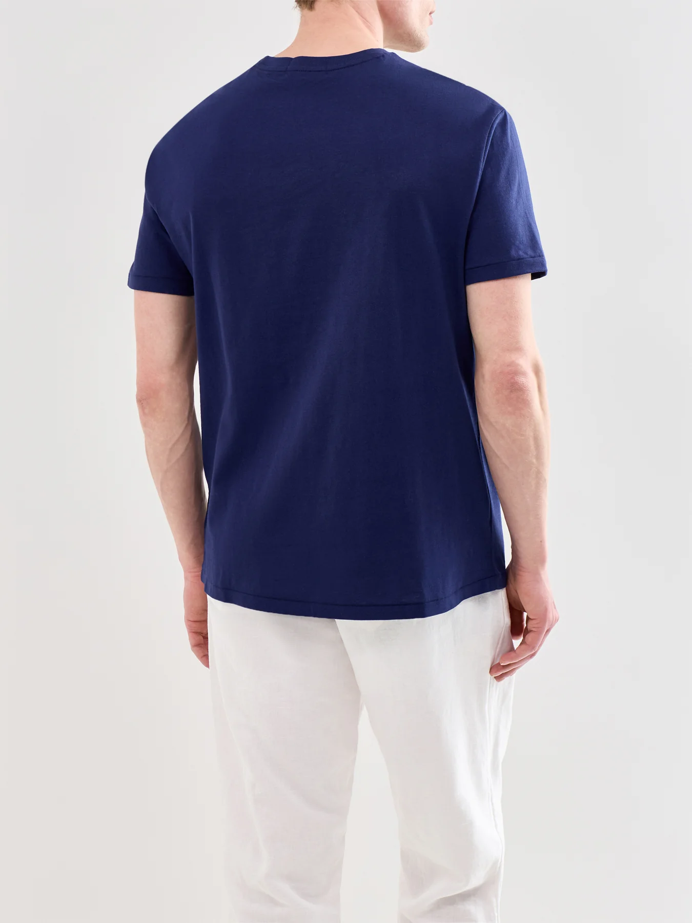 Logo Cotton T-Shirt Navy - Image 5