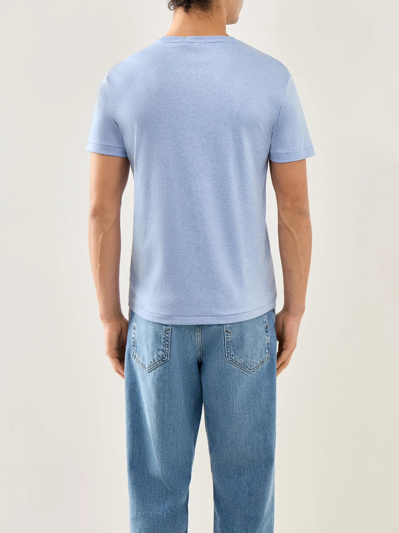 Pima Multicoloured Logo Tee Blue - Image 5