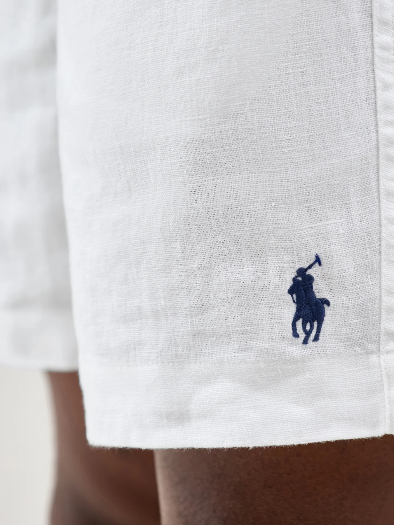 Linen Shorts White - Image 3
