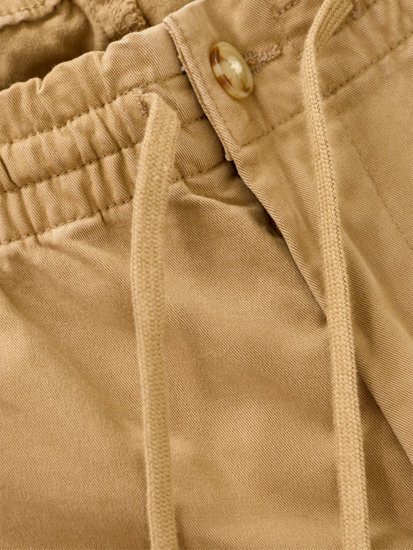 Prepster Drawstring Chino Trousers Montana Khaki - Image 3