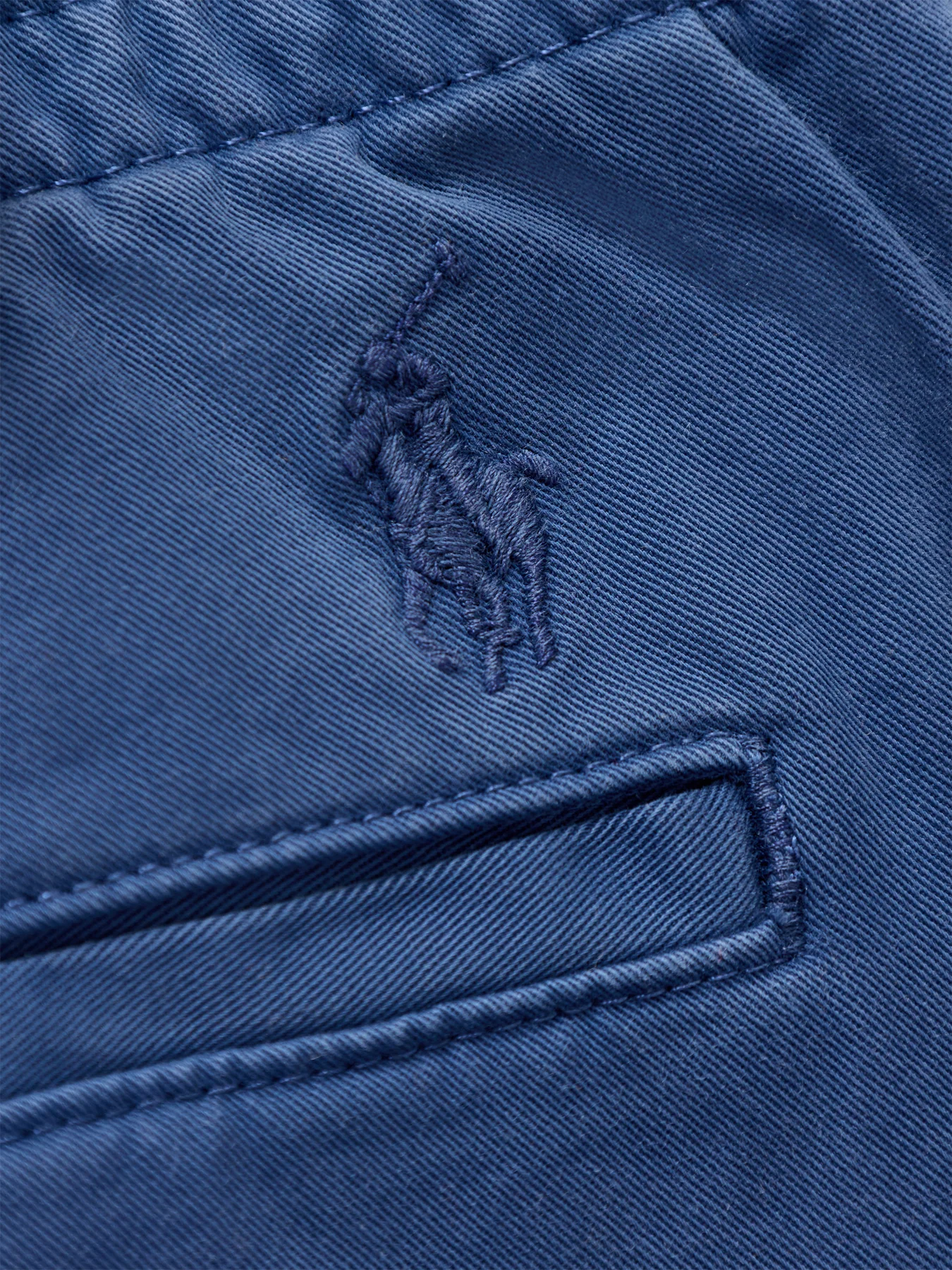 Prepster Drawstring Chinos Blue - Image 3