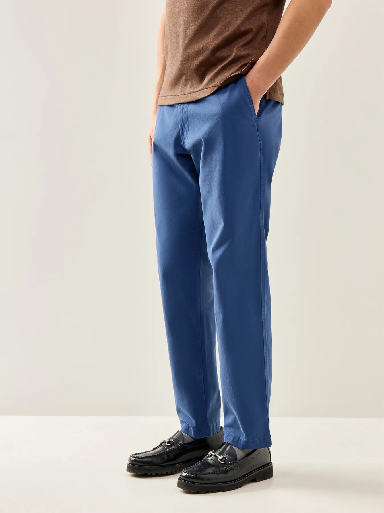 Prepster Drawstring Chinos Blue - Image 4