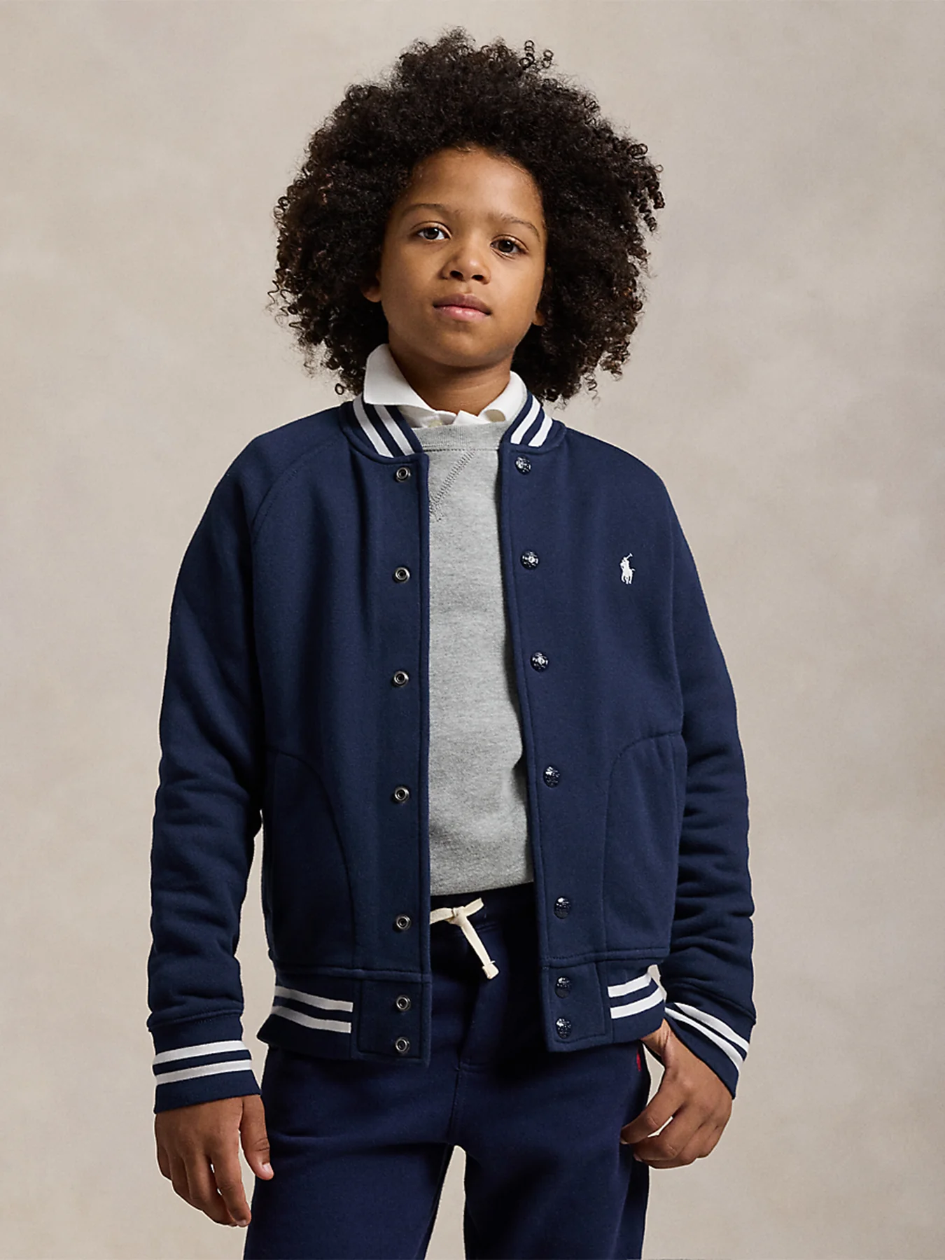Raglan Bomber Jacket Navy - Image 4