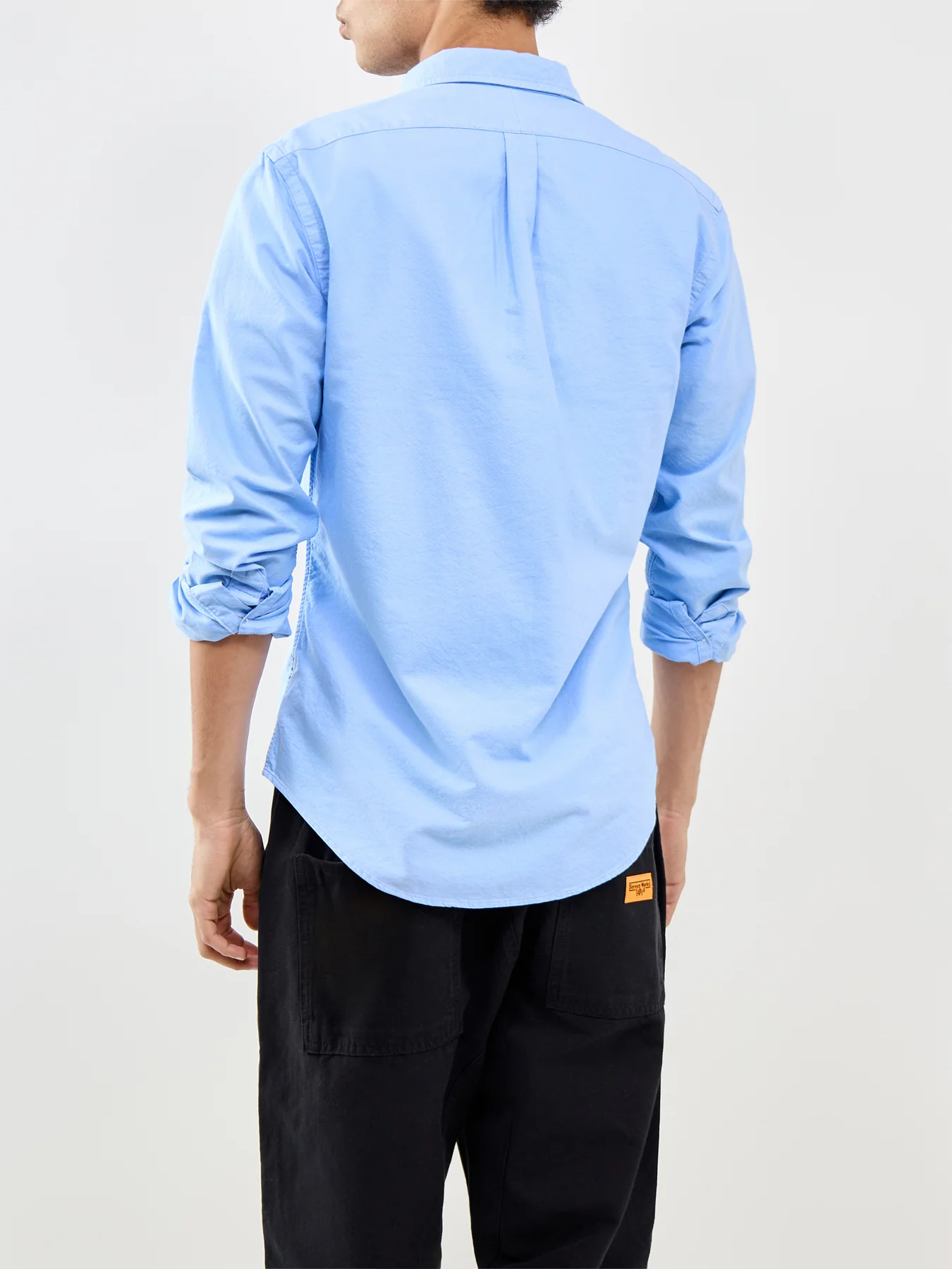 Slim Fit Oxford Shirt Blue - Image 5