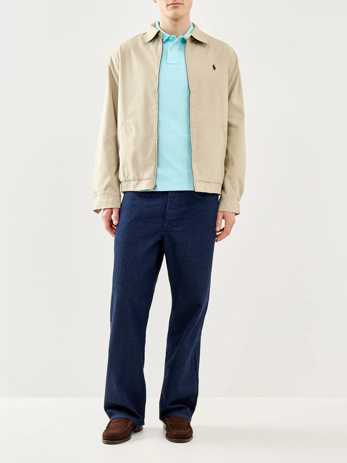 Classic Cotton Polo Shirt Blue - Image 2