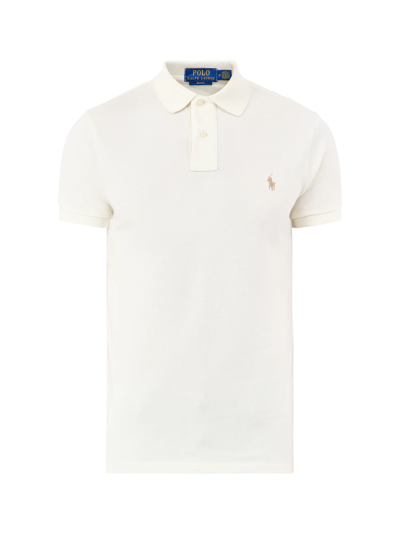 Slim Fit Polo Shirt Cream