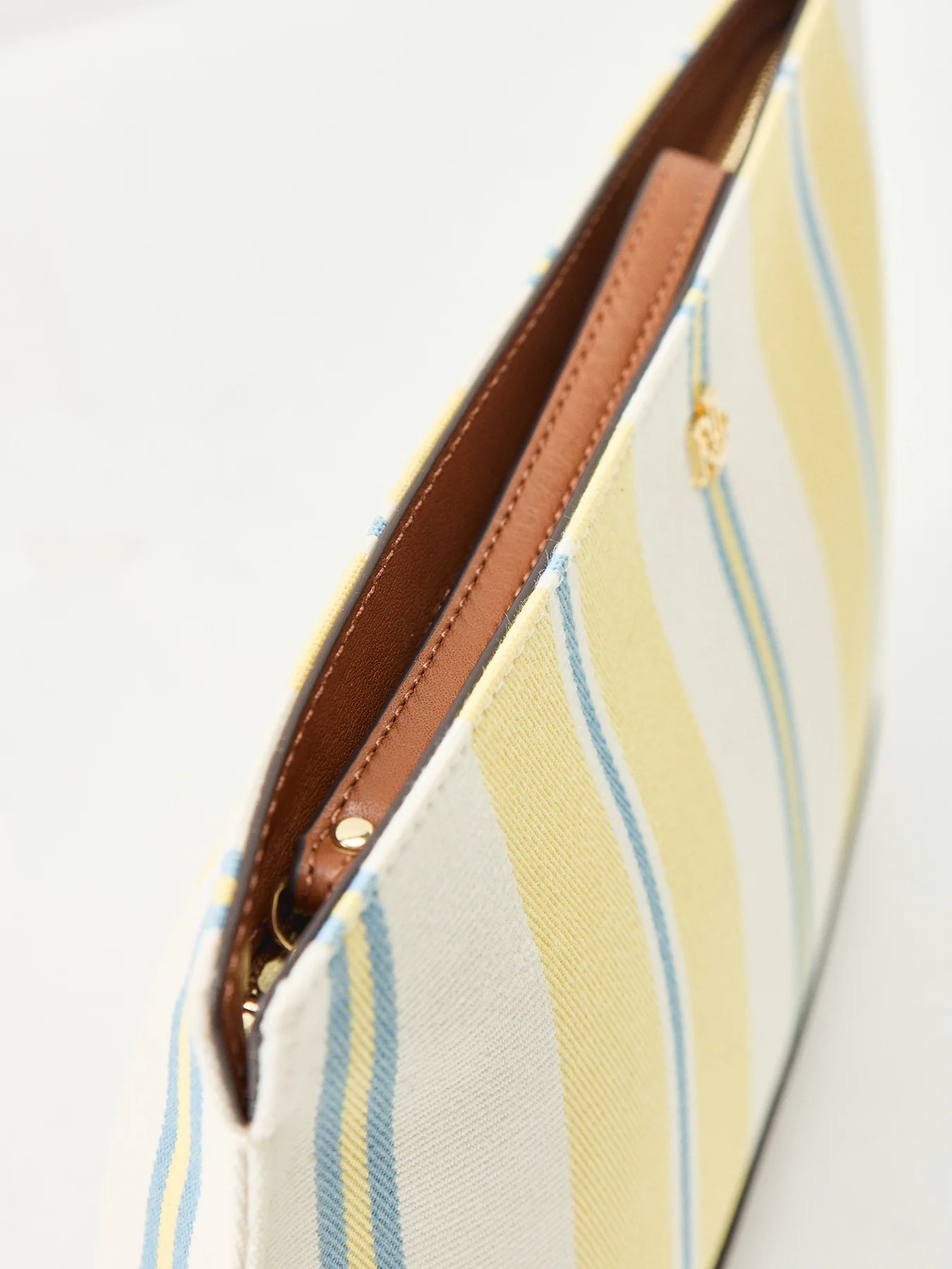 Top Zip Large Pouch Yellow - Image 5
