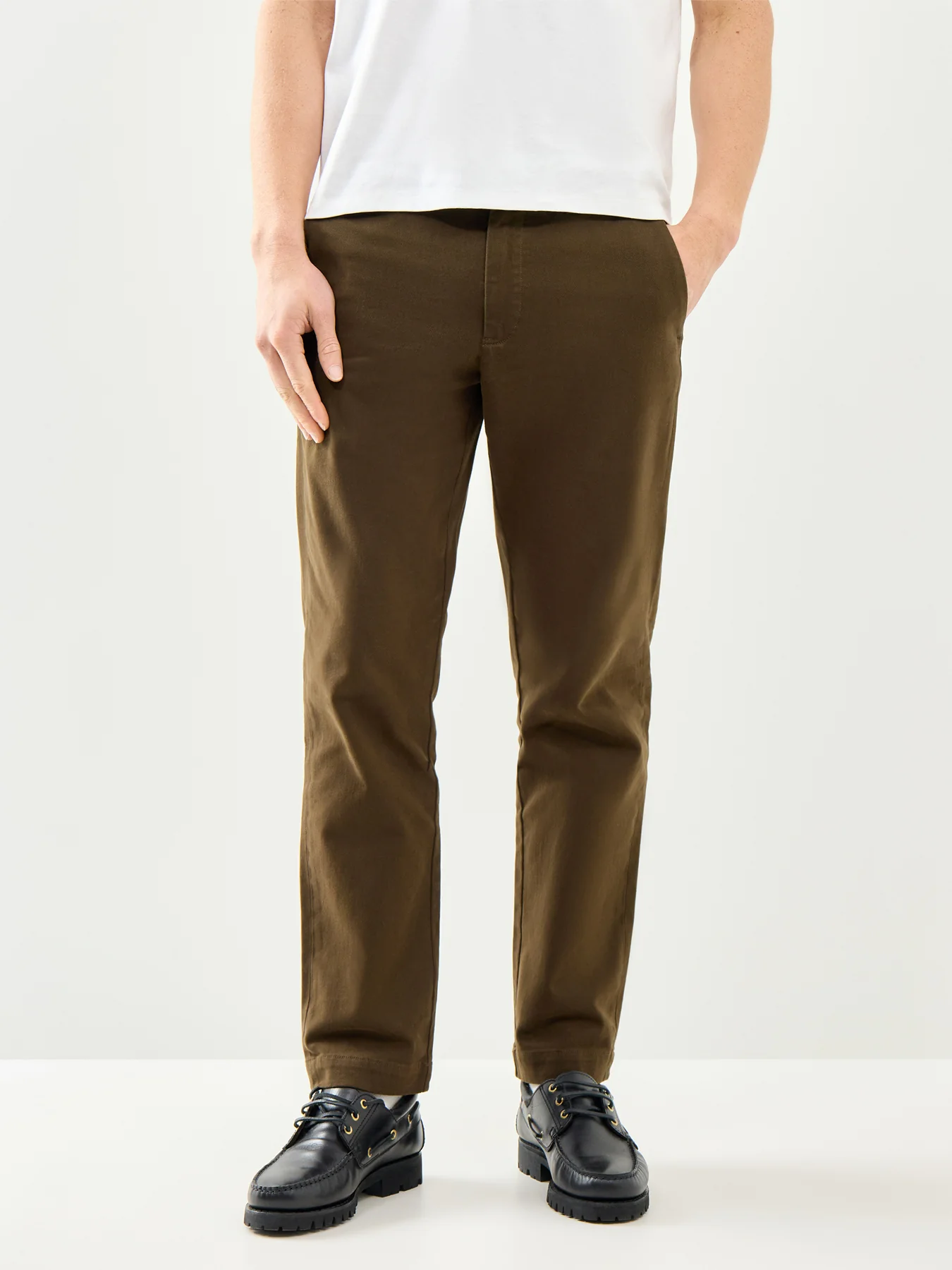 Winterised Twill Chinos Brown - Image 4