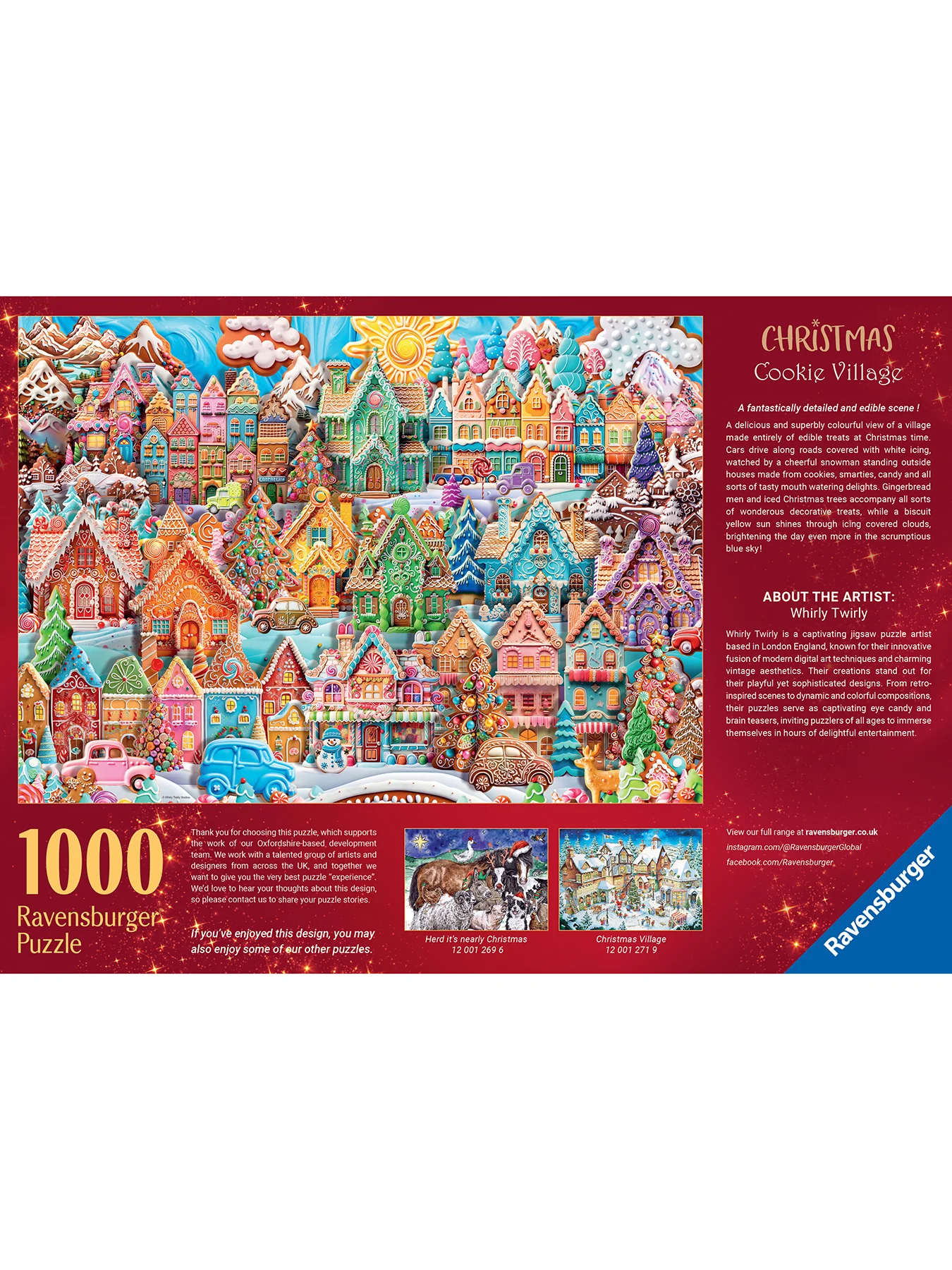 Christmas Cookie Village 1000pc - Image 3