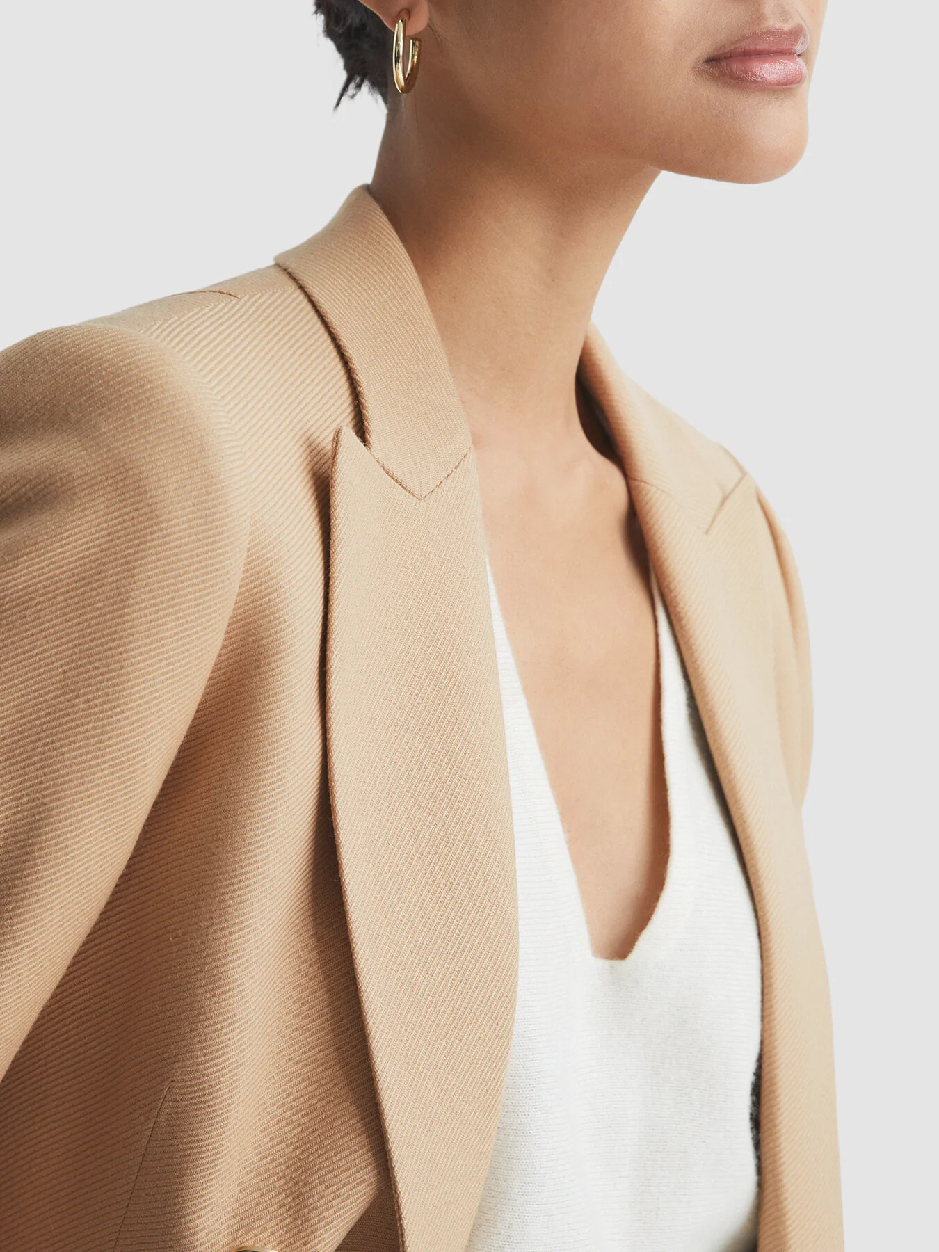 Larsson Double Breasted Twill Blazer - Image 3