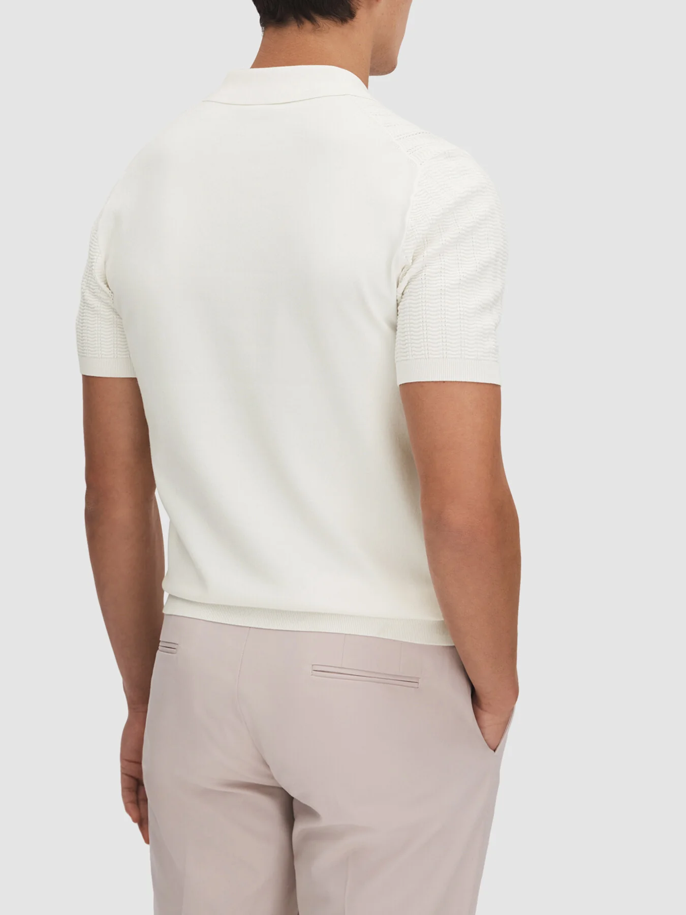 Pascoe Textured Modal Blend Polo Shirt - Image 2