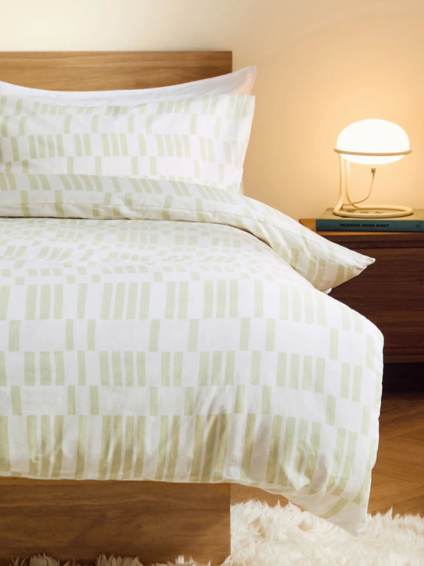 Avery Geo Duvet Set Green - Image 2