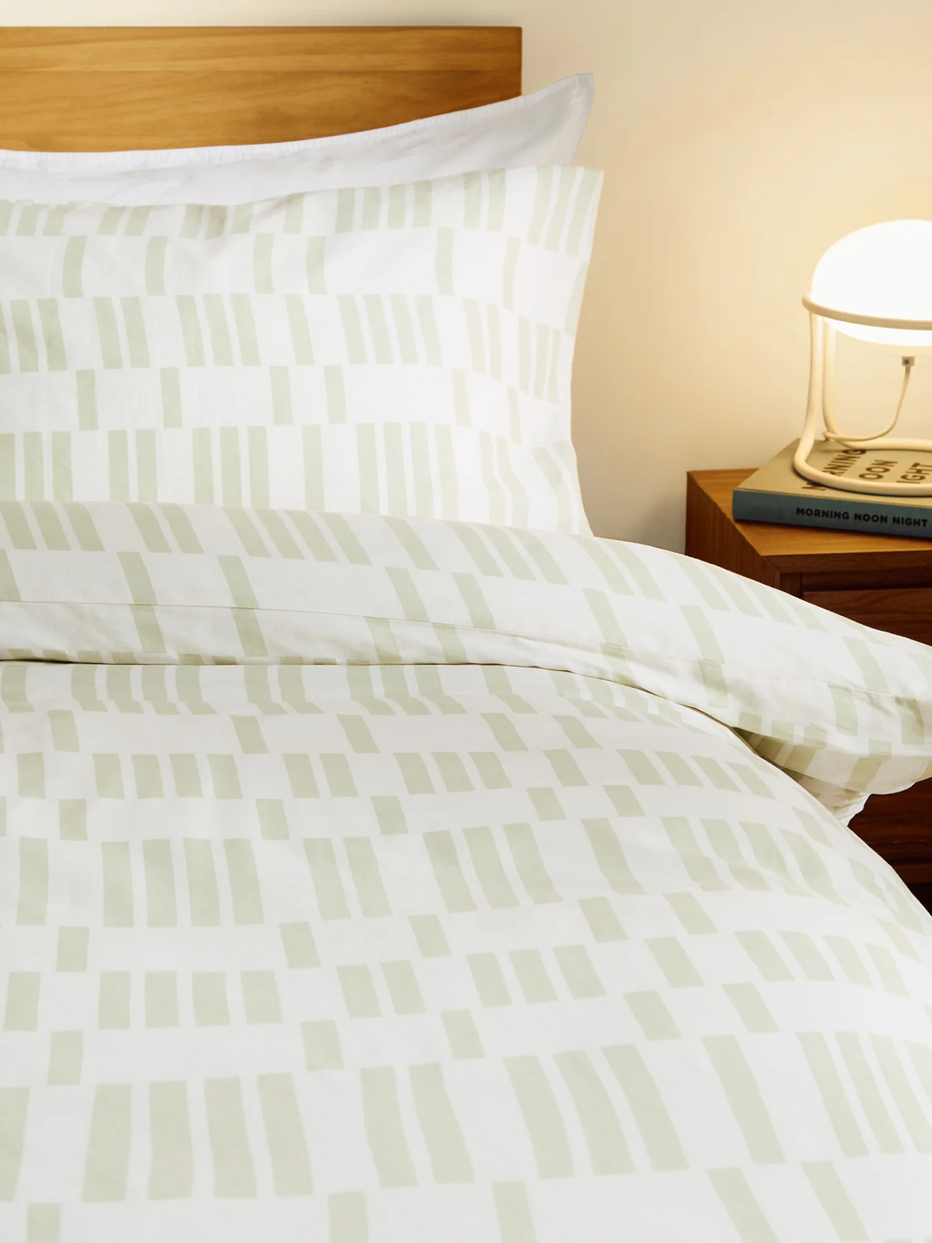 Avery Geo Duvet Set Green - Image 3