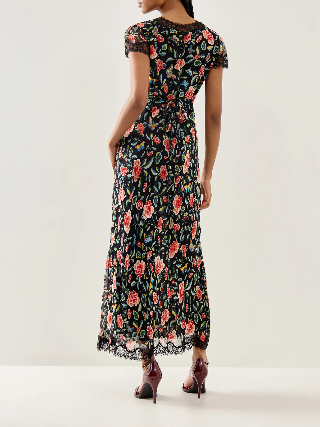 Clarice Midi Dress Butterfly Floral Print - Image 5
