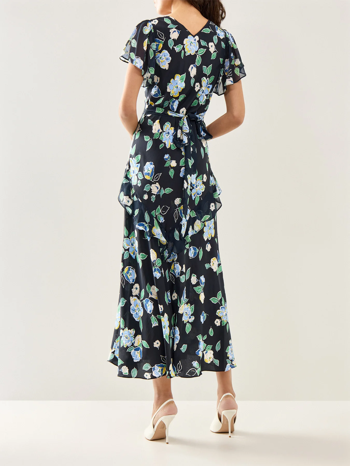 Evie Dress Kimmie Floral Navy - Image 4