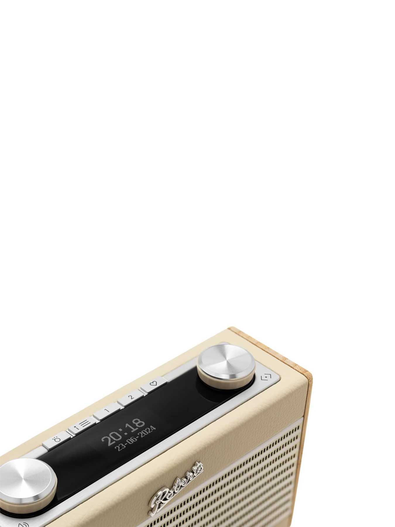 ROBERTS Rambler Uno Portable DAB+/FM Retro Bluetooth Radio Pastel Cream - Image 3