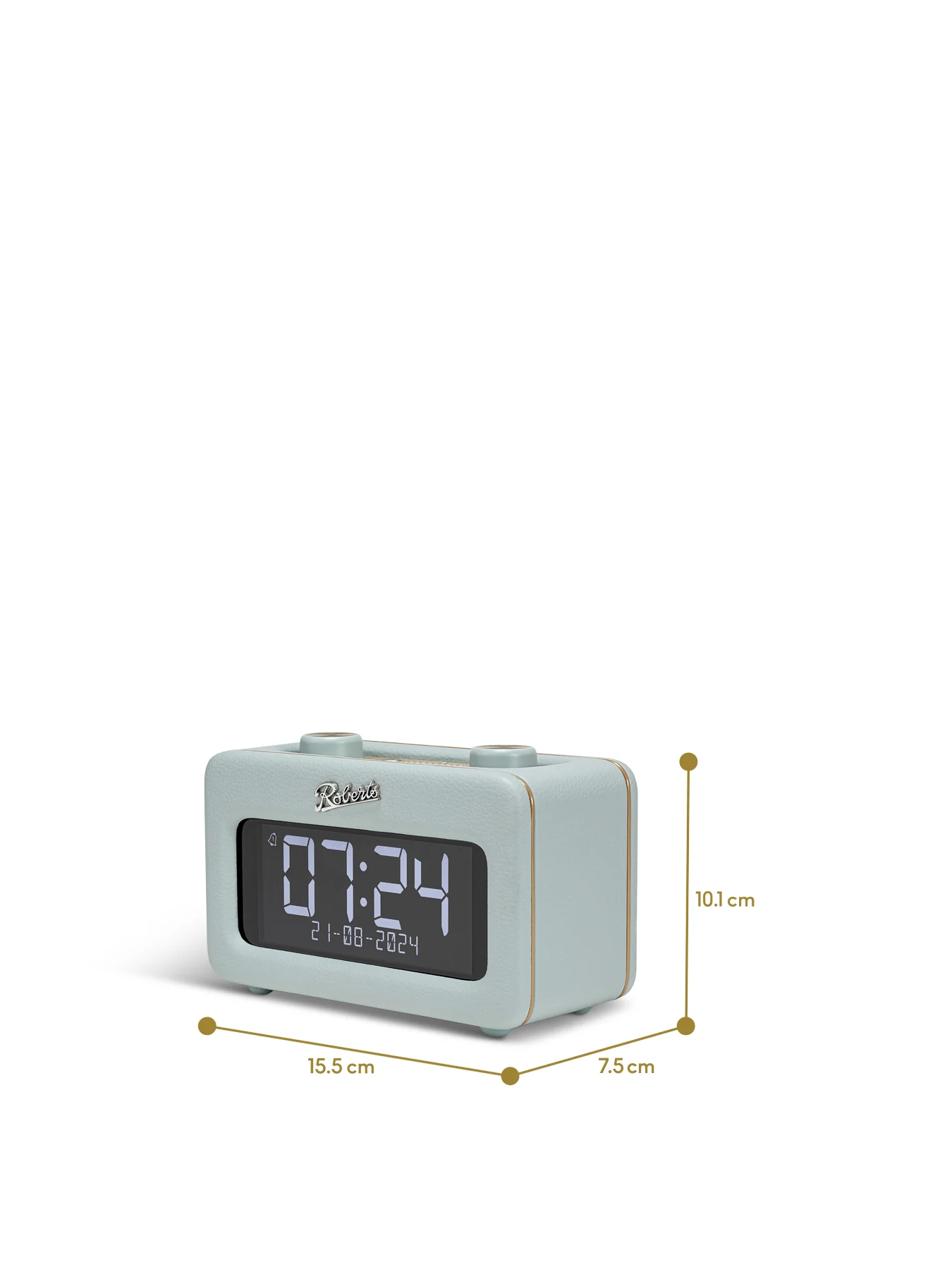 Revival Dab Plus Radio With Dual Alarm Bluetooth/Stereo/ Headphone Black Duck Egg - Image 3