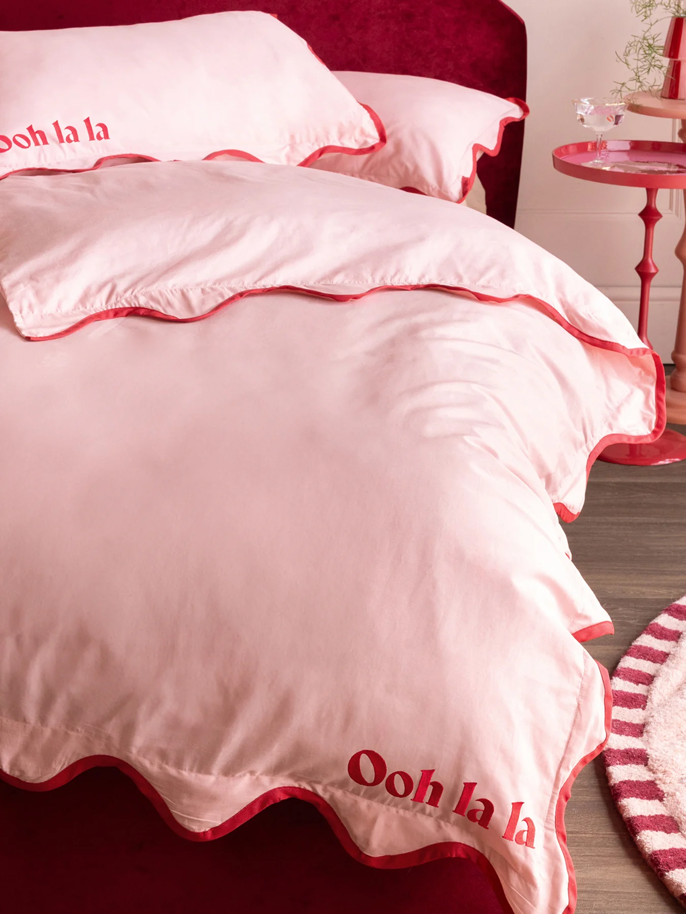 Ooh La La Double Duvet Set Pink