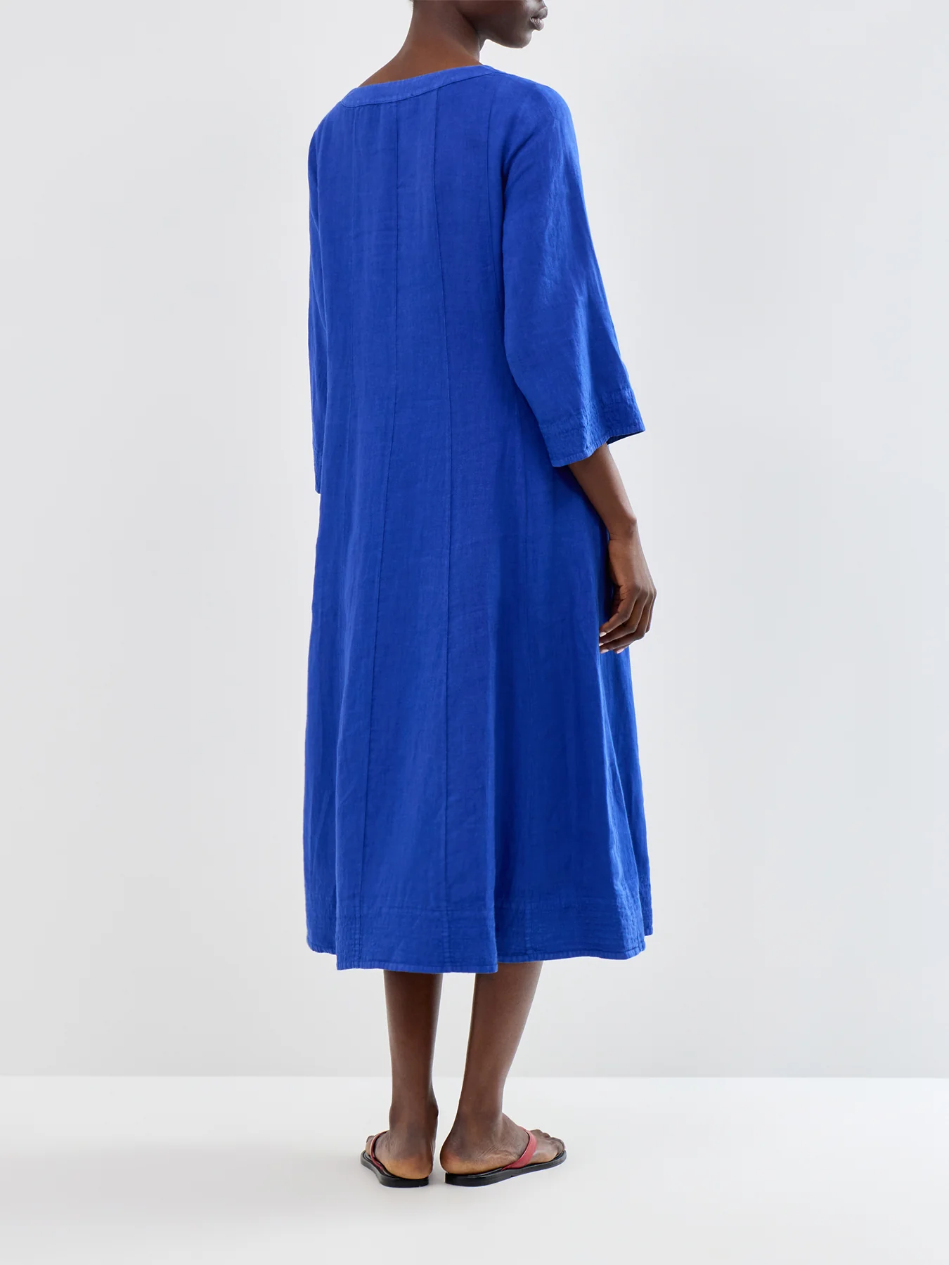 New Fine Linen LS Dress - Image 5