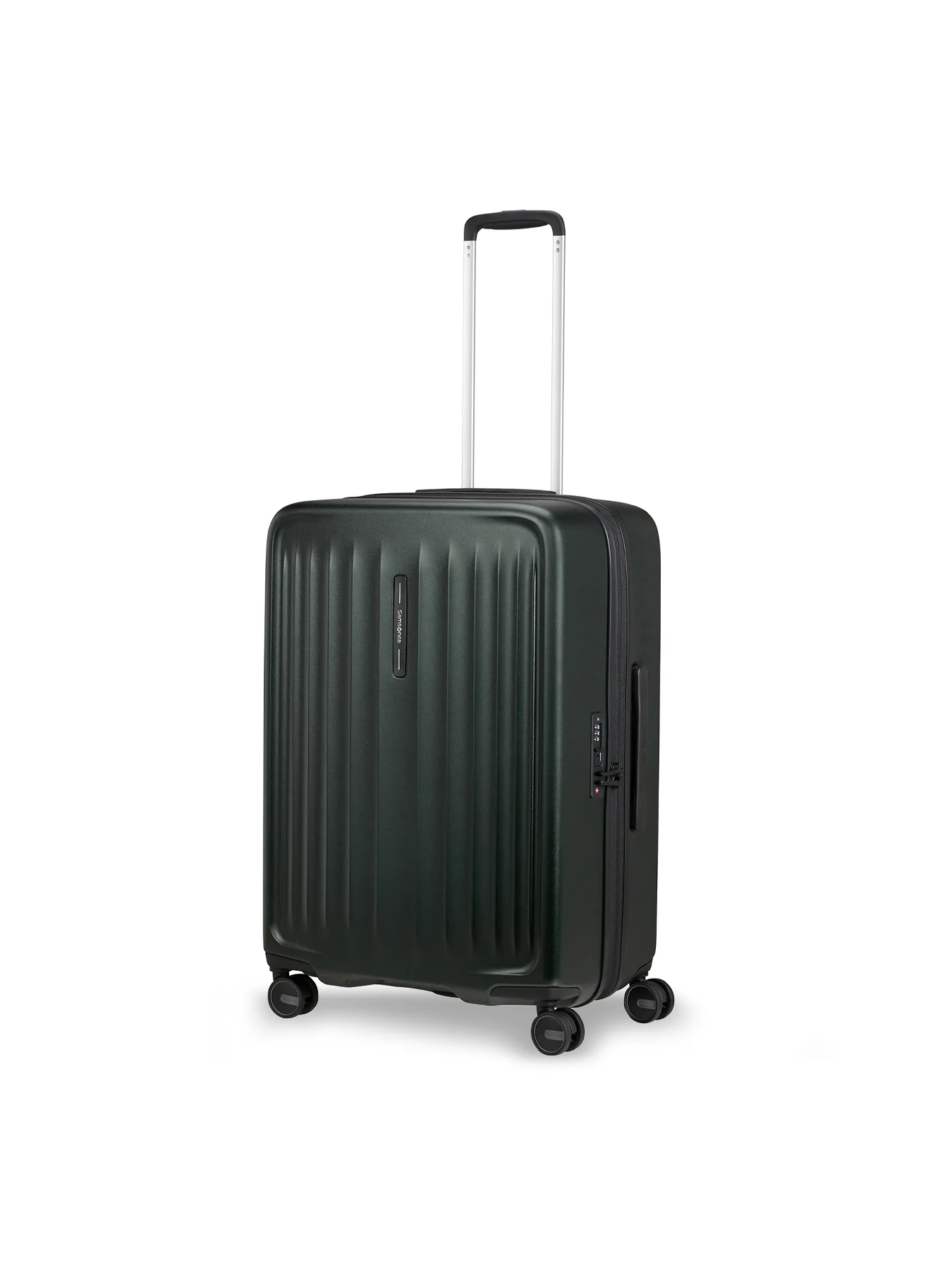 Fyrm Medium Expandable Spinner Suitcase 67cm Green