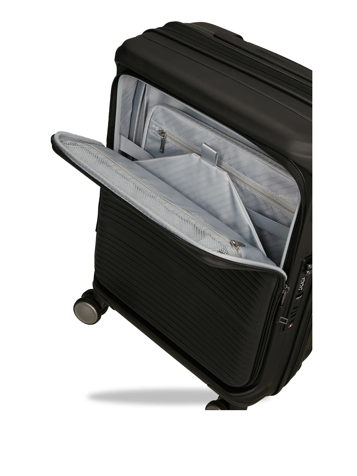 Paralux Expandable Cabin Spinner Suitcase 55cm Black - Image 3