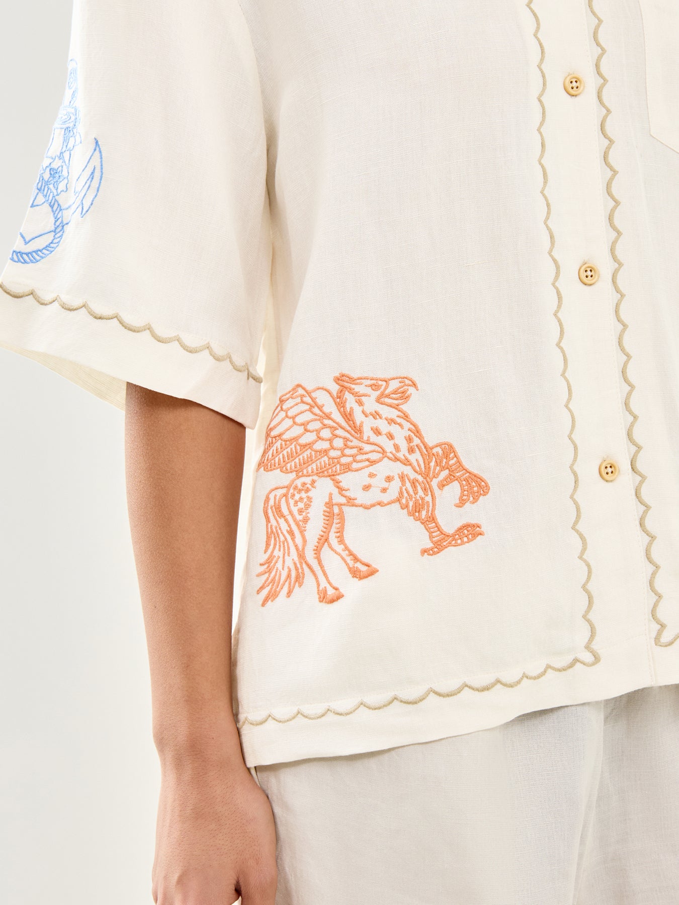 Bowling Shirt Cream - Image 3