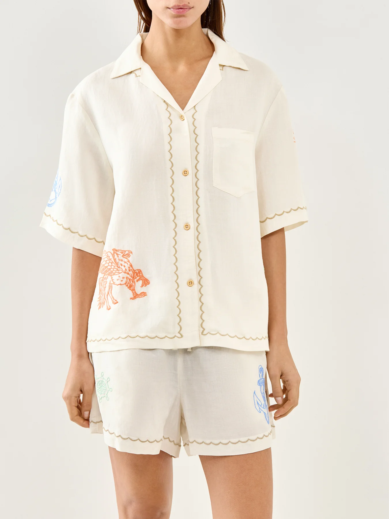 Bowling Shirt Cream - Image 4