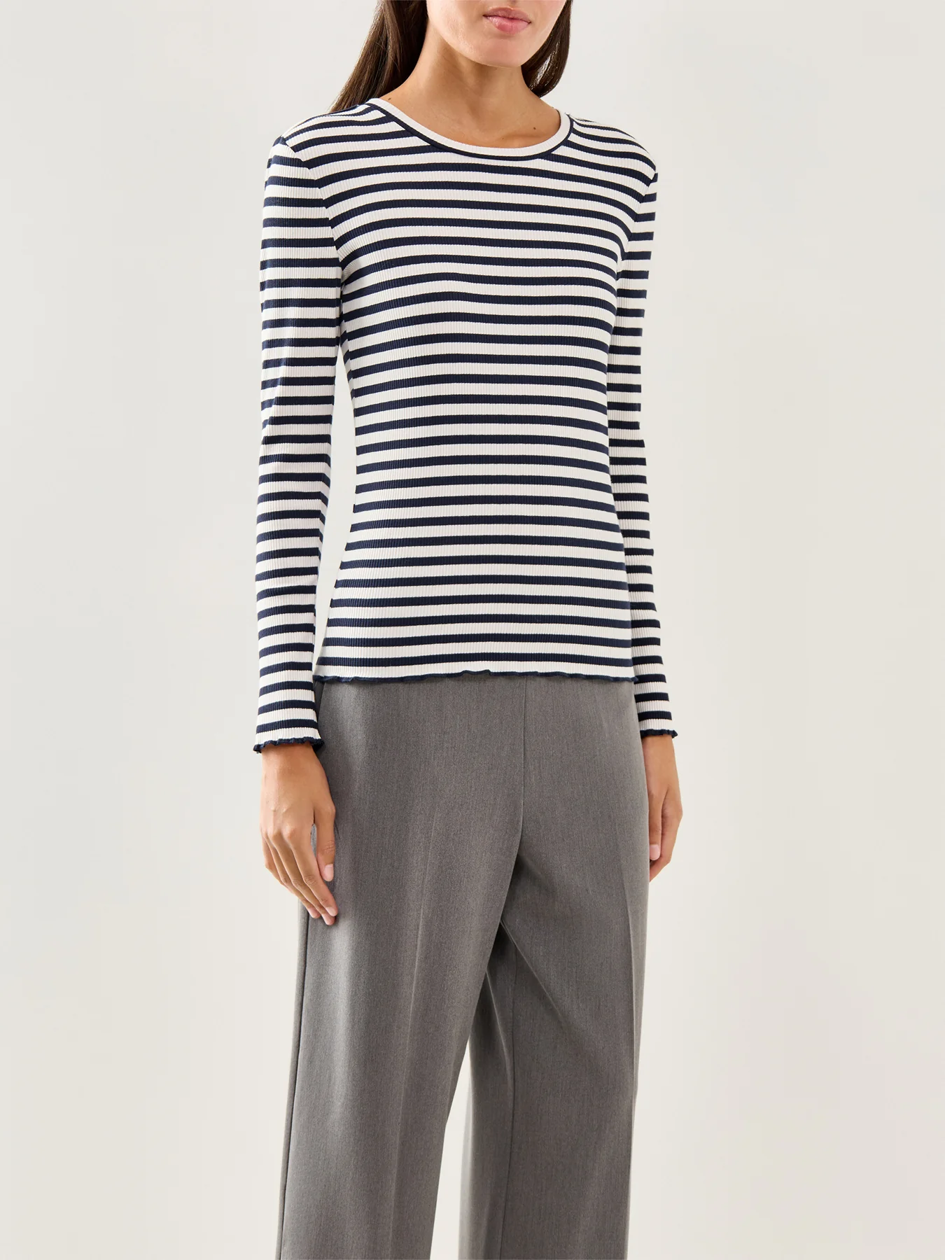 Anna Crew Neck Tee Stripe - Image 2