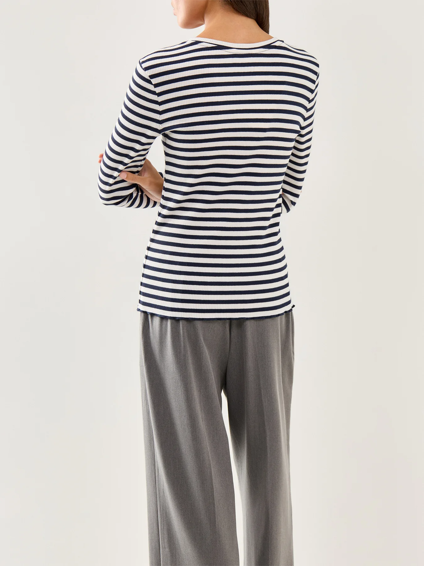 Anna Crew Neck Tee Stripe - Image 5