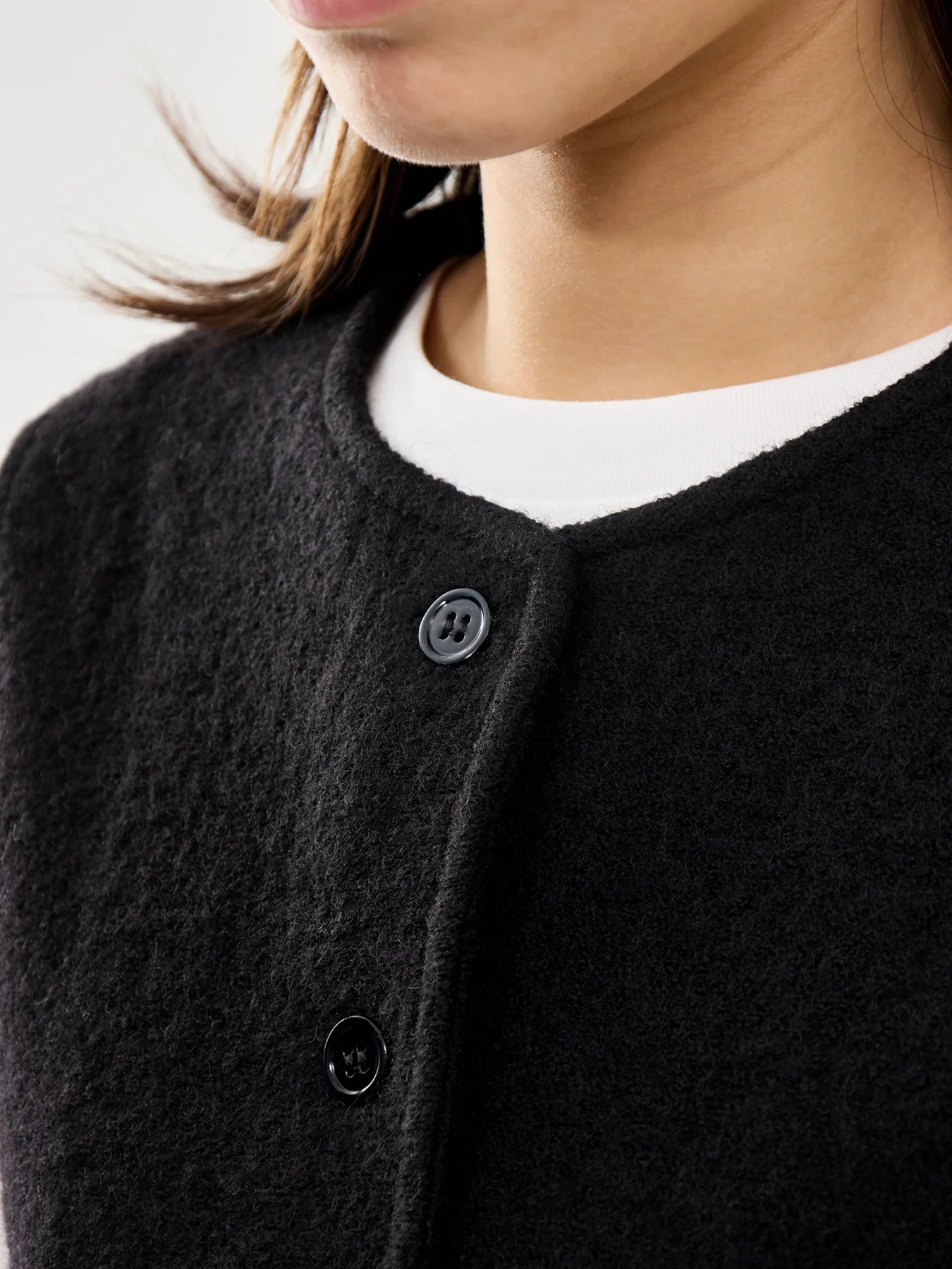 Darla Knit Button Vest Black - Image 3