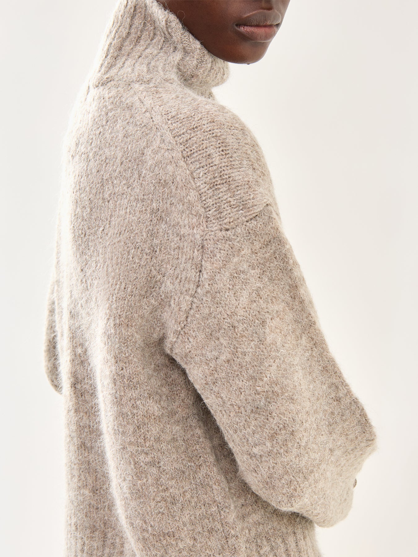 Gabriella High Neck Knit Grey - Image 3