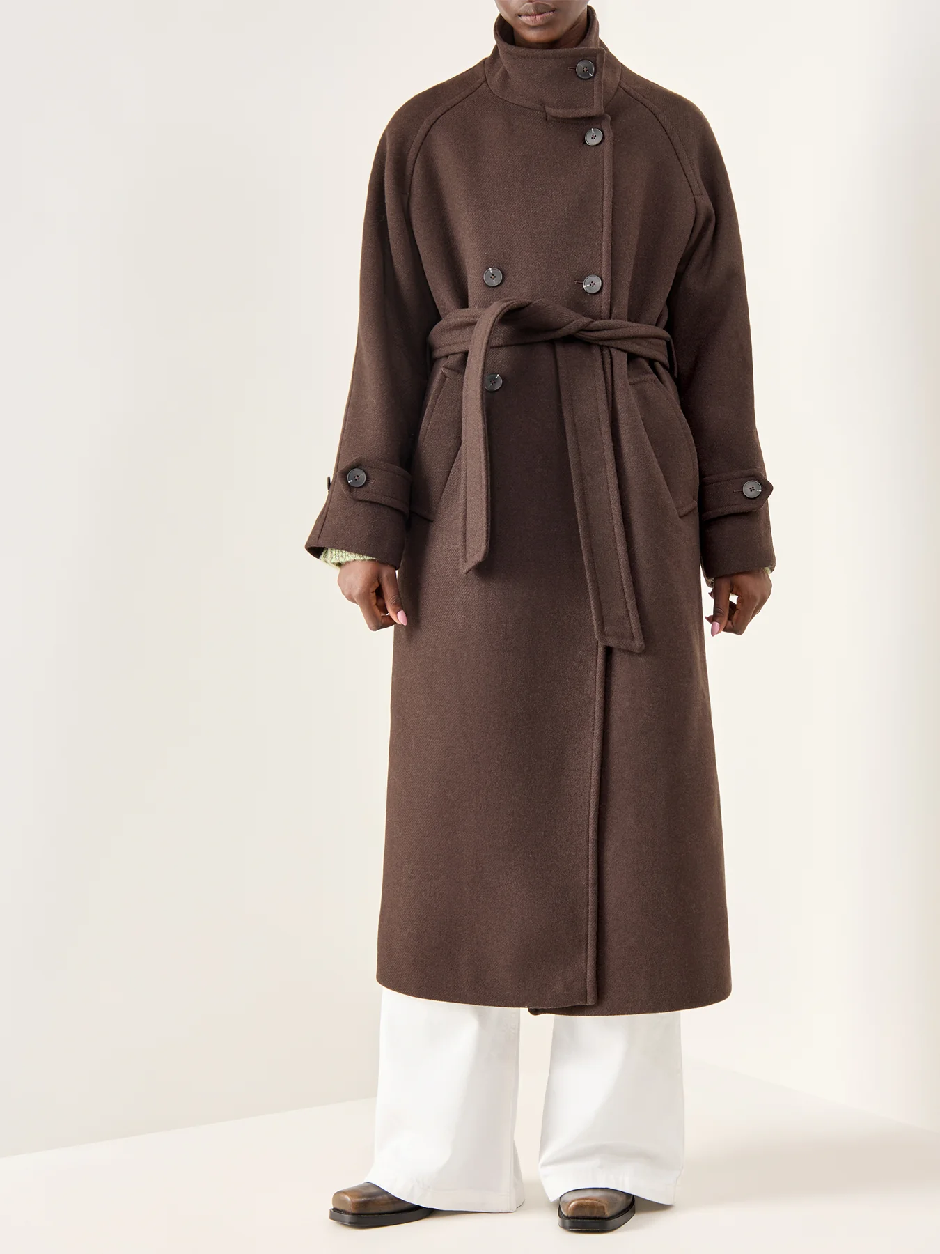 Madeline Manteco Coat Bordeaux - Image 3