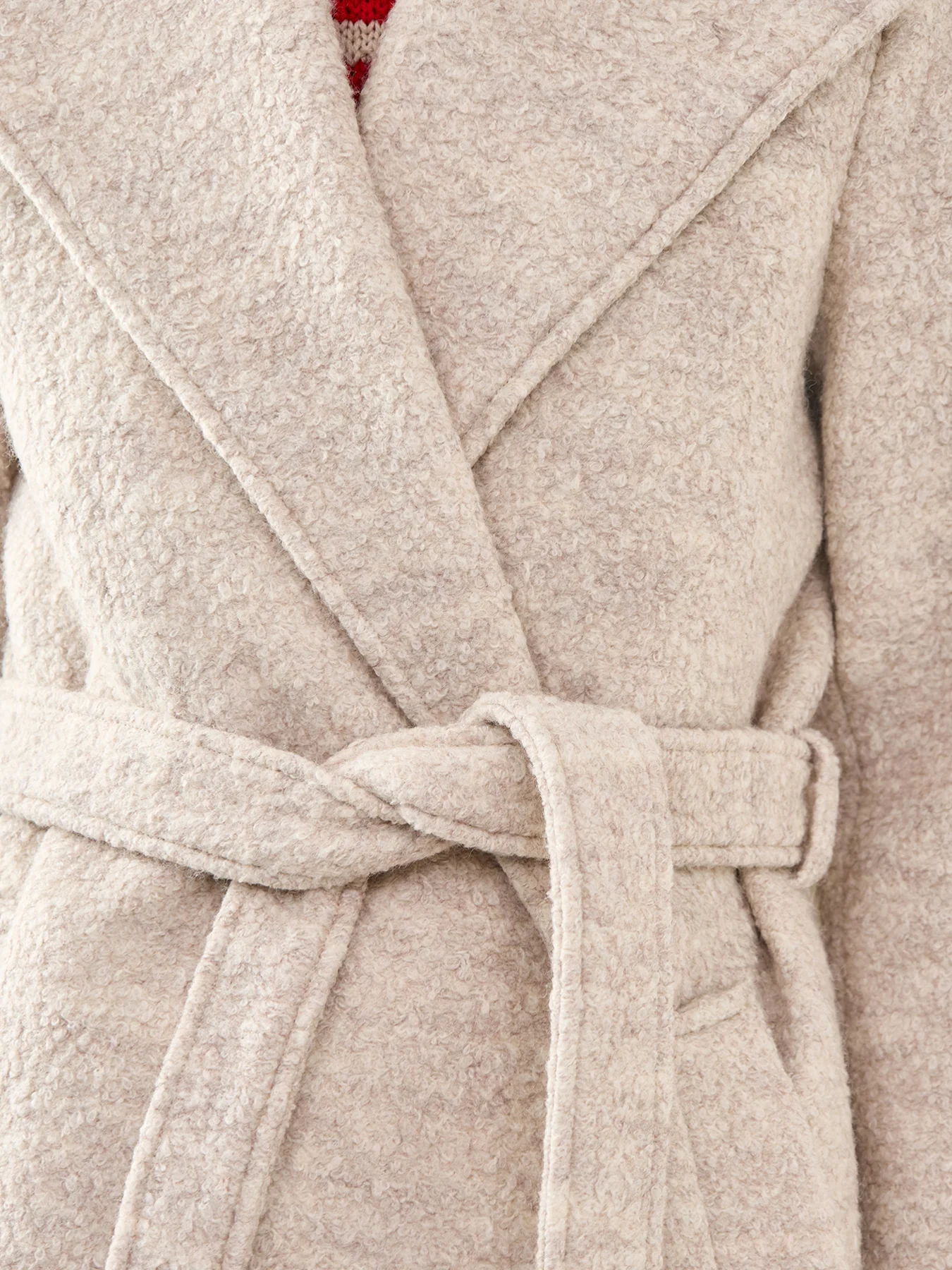 Rosa Boucle Coat Grey - Image 3