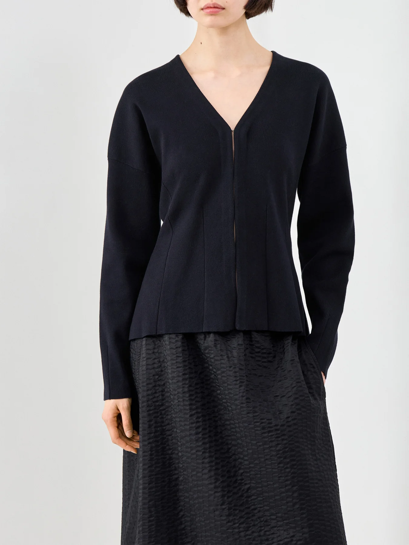Anemone Waisted Cardigan Black - Image 4