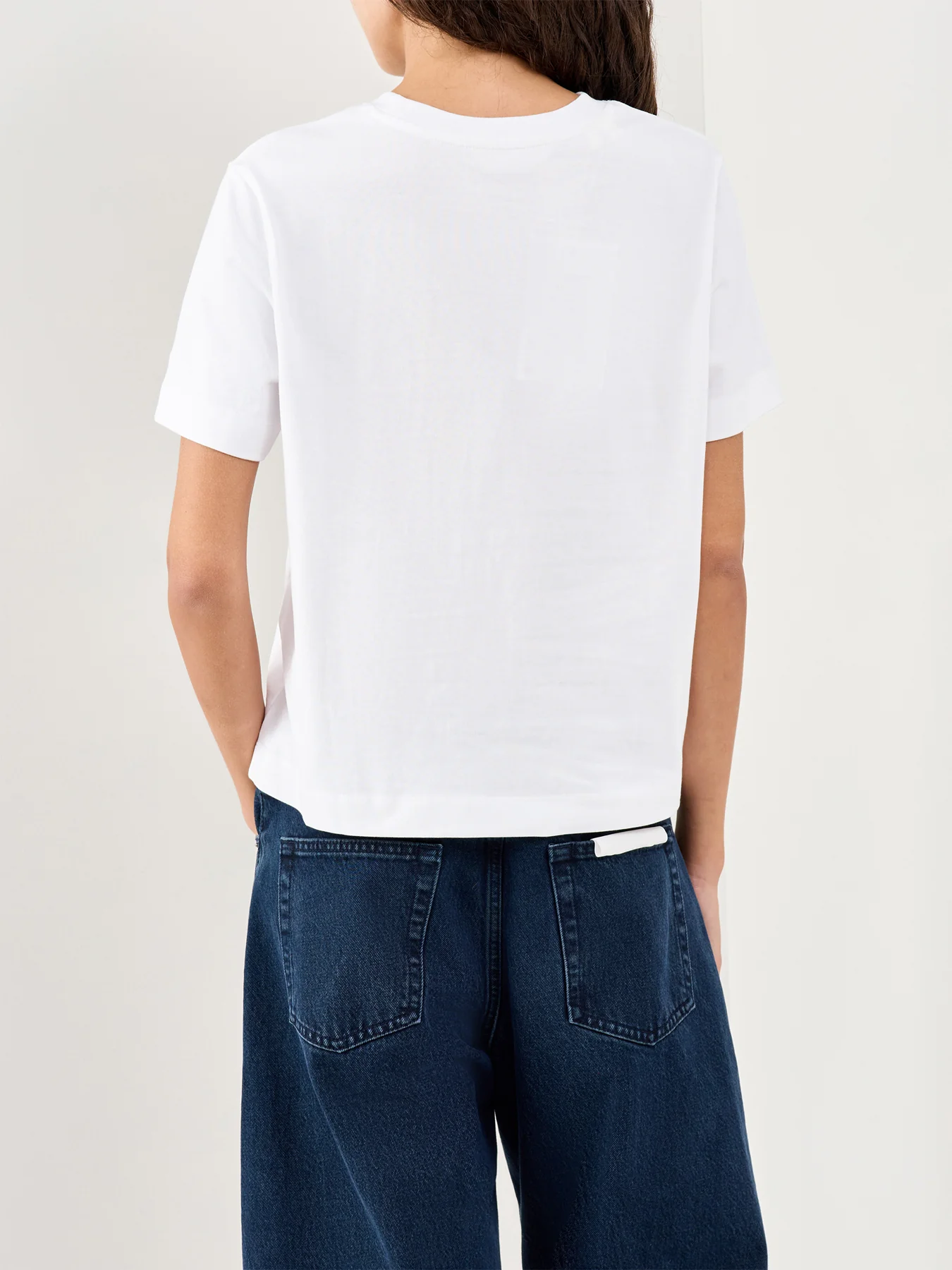 Essential Short Sleeve Boxy T-Shirt White - Image 5