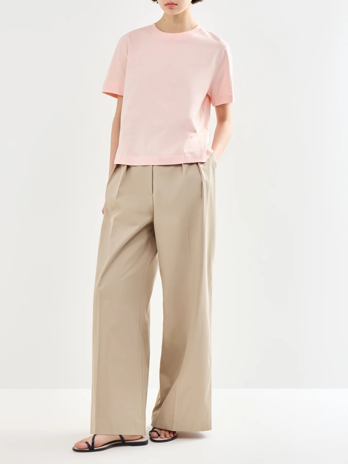 Essential Boxy Organic Cotton T-Shirt Pink - Image 2