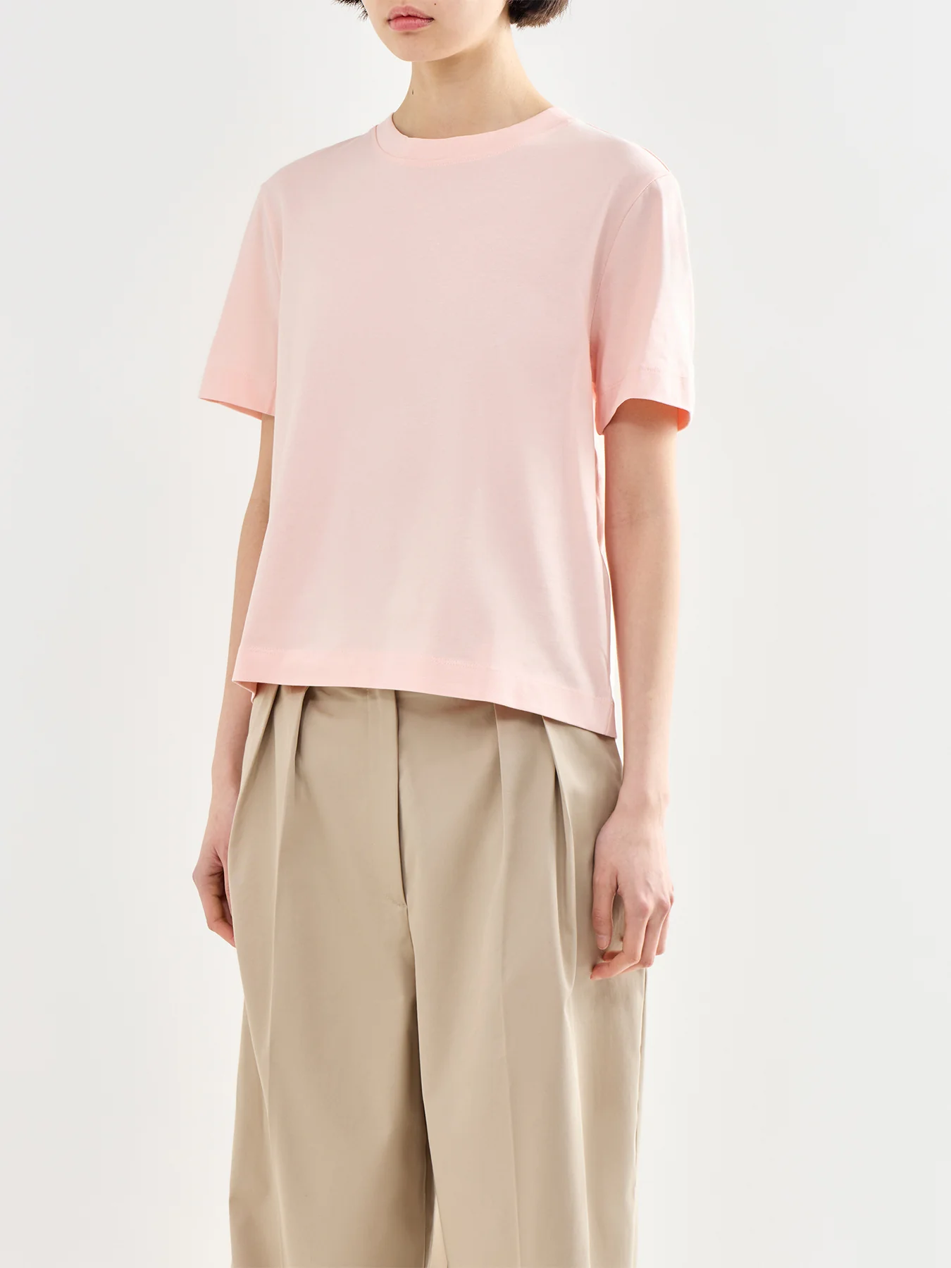 Essential Boxy Organic Cotton T-Shirt Pink - Image 4
