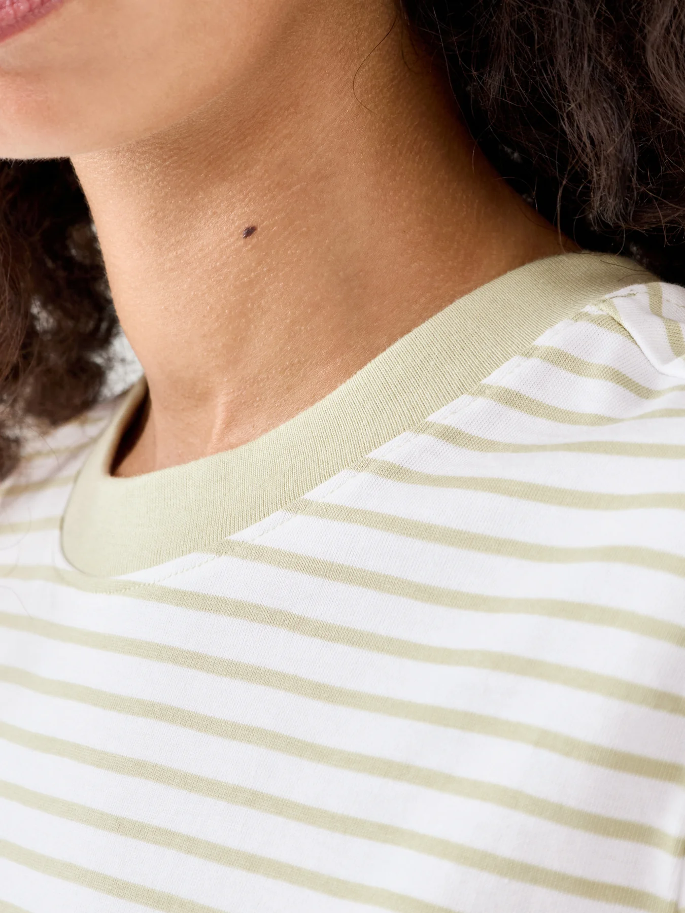 Striped Boxy T-Shirt Neutral - Image 3