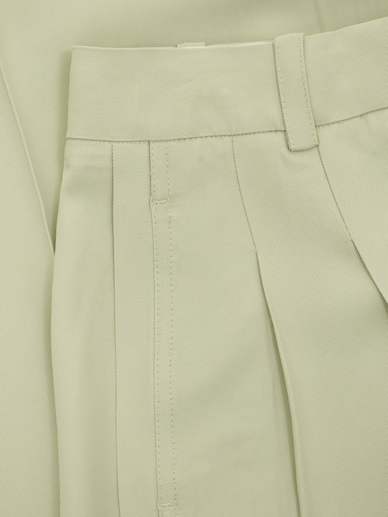 Extra Wide Ellie High Waisted Trousers Green - Image 3