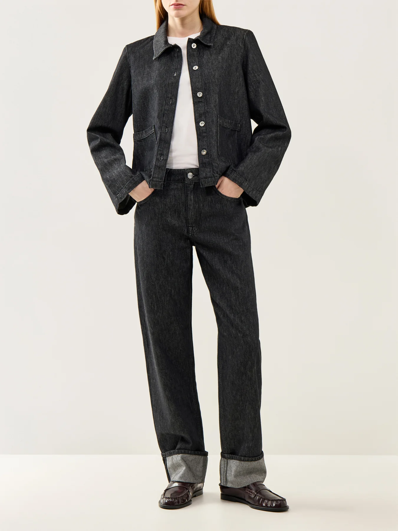 Lyra-Bora Denim Shirt Black Denim - Image 2
