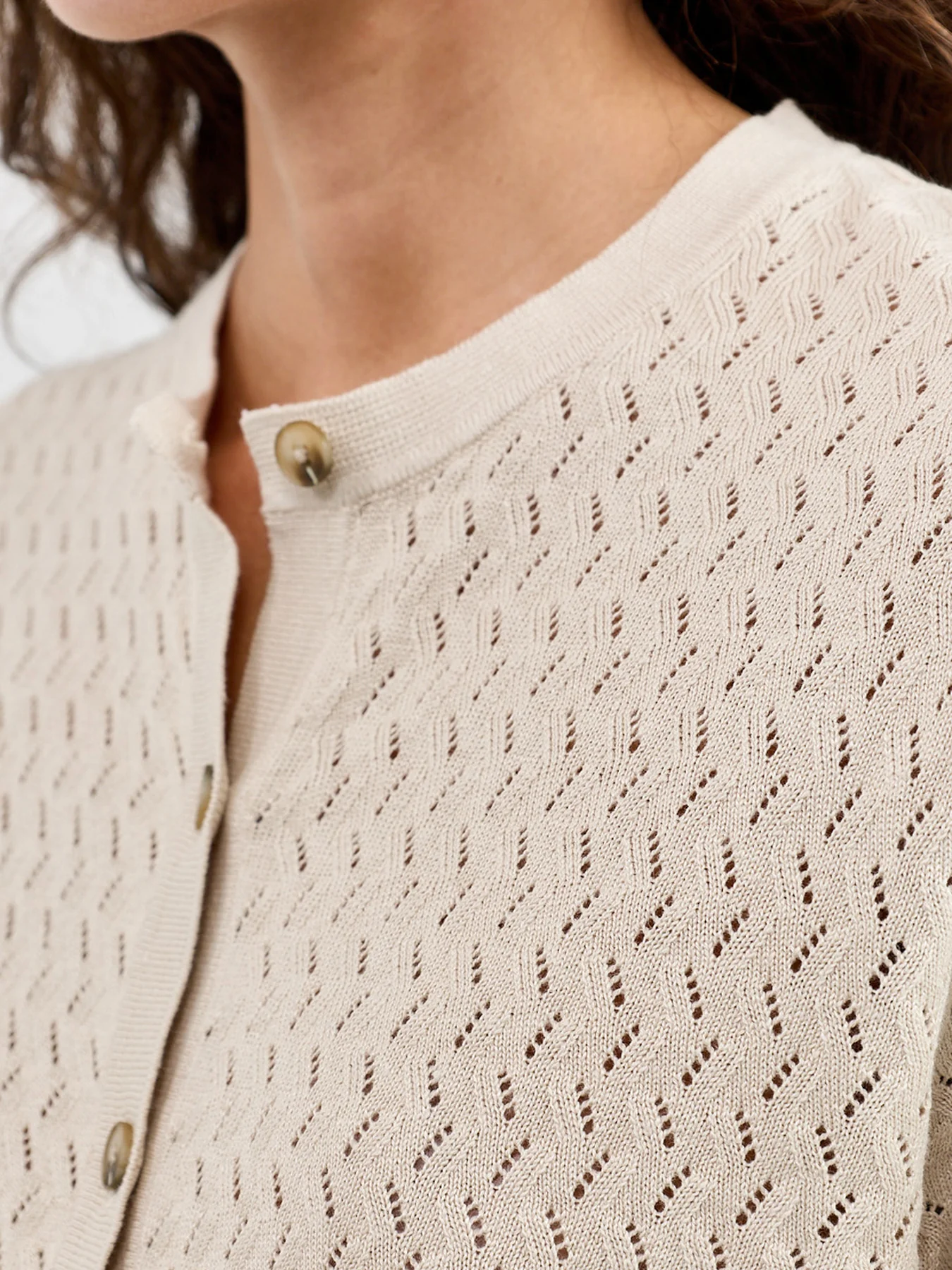 SLFMATTIS 2/4 LINEN BLEND CARDIGAN NOOS - Image 3