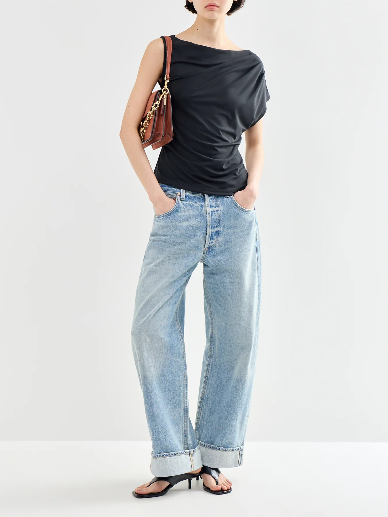 Molly Short Sleeve Top Black - Image 2